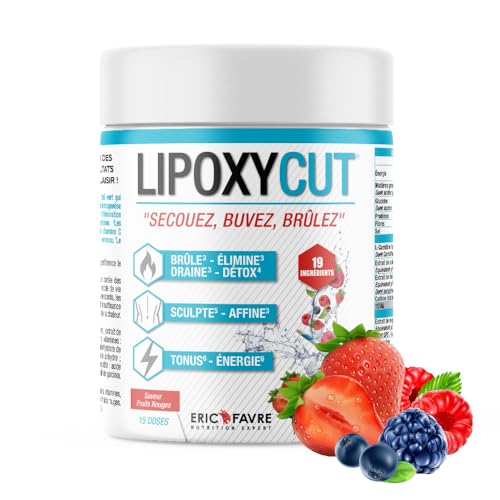 Lipoxycut, Quemagrasas vegano, 120g, Eric Favre (120g, Frutos rojos)