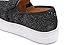 FEVERSOLE Women's Fashion Slip On Sneaker Casual Platform Loafers Glitter Black Size 8 M US