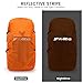 3FULGEAR Backpack Rain Cover, Ultralight Covers with 3000mm+ Waterproof Level Reflective Strip (20-85L) Pack Cover with Reinforced Cross Buckle for Hiking, Cycling, Biking
