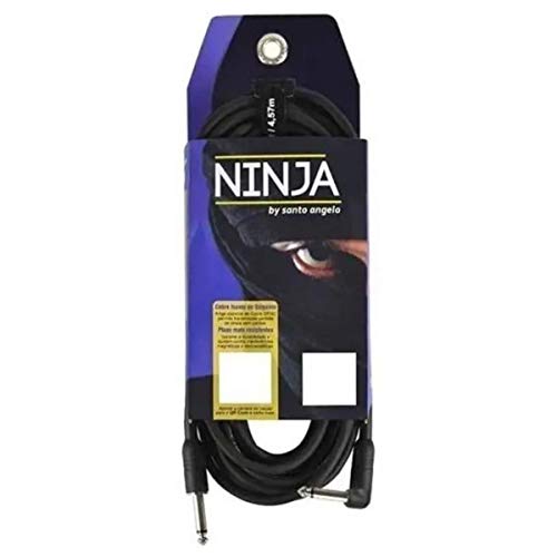 CABO DE GUITARRA NINJA L CABLE CONECTOR 0,20 MM P10/P10 90° 20FT ...
