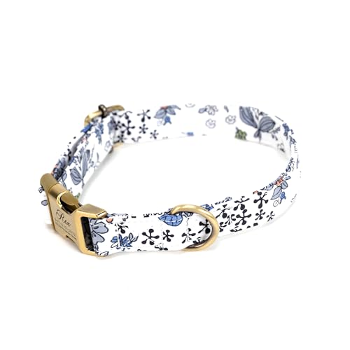 Collar para perro personalizado de algodón orgánico ajustable miniatura 3