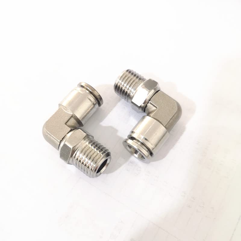 5pcs 304 stainless steel thread rotary right angle quick plug elbow L-shaped elbow BKC-PL/4-01-02/6-01-02 (BPL14-R06)