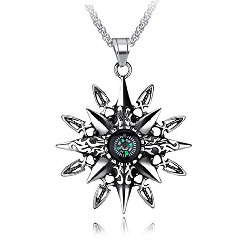 Fansport Collier Homme Compas ConçU Collier Clavicule pour ExtéRieur