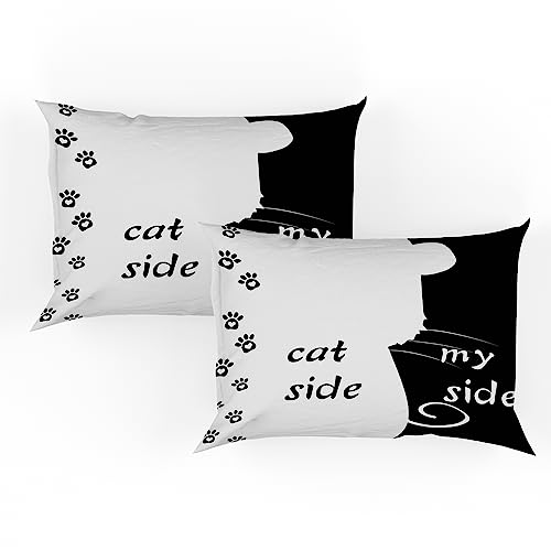 UGZDEA Cat Side and My Side Duvet Cover Set 200x200cm - Image 4