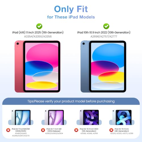 MoKo Schlankes Hülle für iPad A16 11 Zoll, iPad 11./10. Gen, Nachtgrün – Ansicht 2