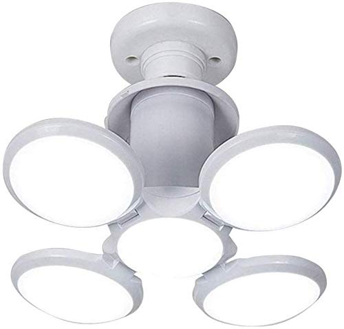 Deformierbare LED-Garagenleuchten Deformierbare 40-W-LED-Kellerleuchten E26/E27 LED-Glühbirnen-Deckenbeleuchtung Tageslichtlampen mit 4