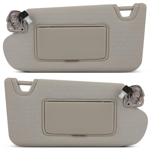 Beige Left Driver & Right Passenger Sides Car Sun Visor With Sunroof for 2013-2018 For Nissan For Altima,Replacement Assembly 96401-3TA2A