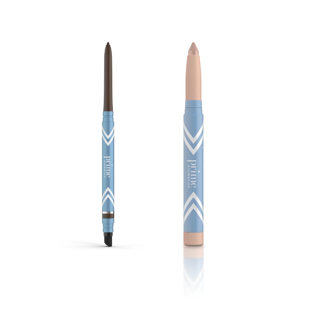 PRIME PROMETICS PrimeEyes Glide Eyeliner wood PrimeEyes Brightener estrella