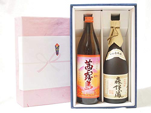 冬の贈り物お歳暮 感謝ボックス 焼酎2本セット(霧島酒造 茜霧島900ml 森伊蔵酒造 森伊蔵720ml)