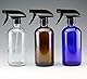 1 x 500 ml leere nachfüllbare blaue Glas-Sprühflasche mit schwarzem Sprühkopf für ätherische Öle, Aromatherapie, Kosmetikartikel, Reinigungsbehälter