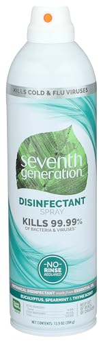 Seventh Generation Disinfecting Spray Eucalyptus and Thyme Disinfectant Made from Essential Oil 13.9 Oz