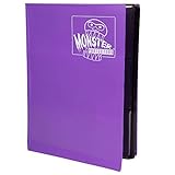 Monster Binder - 9 Pocket Trading Card Album - Matte Purple (Anti-theft Pockets Hold 360+ Yugioh, Pokemon, Magic the Gathering Cards)