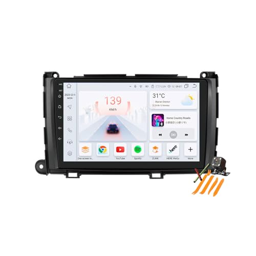 Radio 2 Din para Sienna 2010-2014 con Android 13 y pantalla de 9 pulgadas Y400s