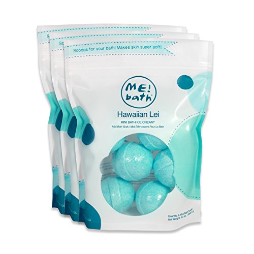 ME! Bath Handmade Mini Bath Bombs, Hawaiian Lei, Pack of 3