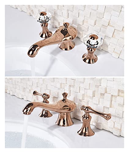 Mitigeur de lavabo 3 trous or et noir pour remplacer un vieux robinet - 4
