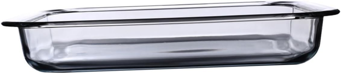1pc Baking Tray Tempered Glass Baking Dish for Microwave Oven Casserole Dish Capacity Easy to Clean Safe and Practical Kitchen Tool