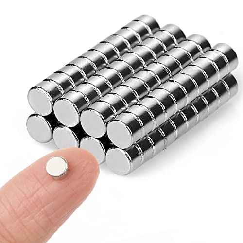 80 PCS Small Magnets, 5x3mm Mini Magnets Round, Tiny Magnets Small Magnets for Crafts, Strong Office Magnets for Whiteboard, Fridge, Home, Kitchen, Office