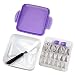 Produktbild Wilton 2104-1368 Tüllen Set Deluxe, Edelstahl, Lila, 6.12 x 21.92 x 20.75 cm