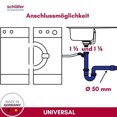 Schläfer 4395016 sifone 1 1/4 e 1 1/2 con Attacco