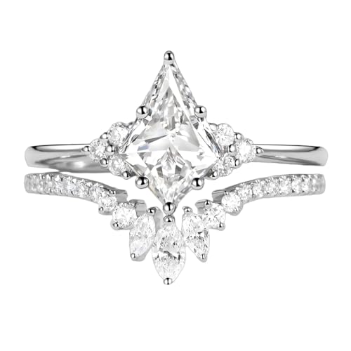 10K/14K/18K Solid Gold 1-4ct Rose Gold Moissanite Engagement Rings for Women D Color VVS1 Clarity Moissanite Rings Promise Rings for Her Free Engraving