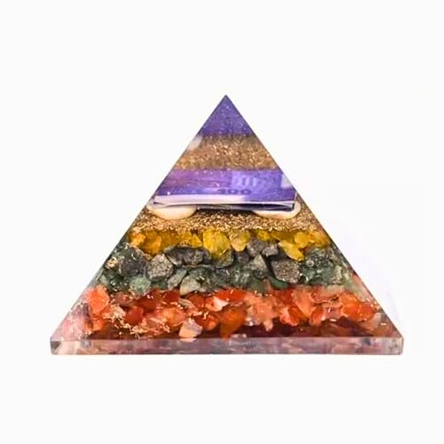 Image of Money Crystal Pyramid | 3 Inch | Vastu Correction | Crystal Pyramid for Positive Energy, Wealth, Meditation, Health | Home & Office Decor | Gift |