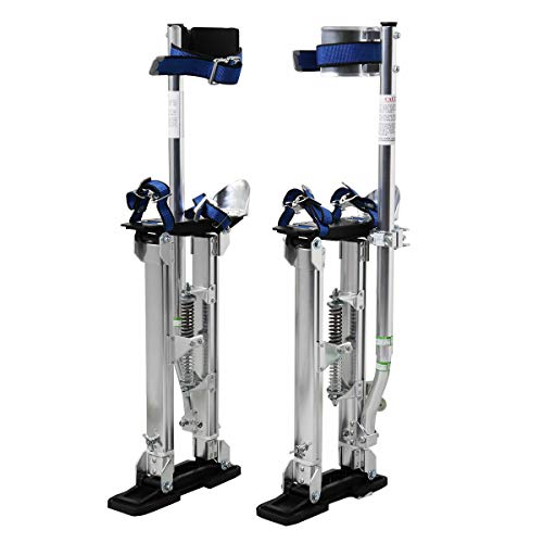 thebestshop99 Silver Drywall Stilts Aluminum Tool Stilt For Painting Painter Walking Taping 24-40 Inch