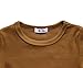 GLEAMING GRAIN Toddler Boys Girls Long Sleeve T-Shirts Unisex Kids Cotton Basic Round Neck Top Tee Dark Brown 5T