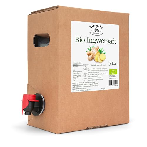 Diesdorfer Bio Ingwersaft 3 L Bag in Box Direktsaft vegan 100%