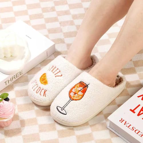 Image of Cute Animal Slippers for Women Man Cartoon Animal Slippers for Woman Fuzzy Memory Foam Winter Warm Fluffy Shoes