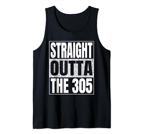 Straight Outta The 305 divertente Retro cool Tee Canotta