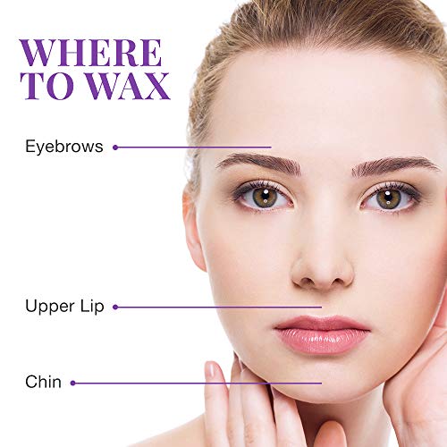 Clean + Easy Ready- To- Use Wax Strips For Facial Waxing, No Heating Required, Great For Unsightly Hair Removal Touch-Ups, 12 Ct. #TOP4