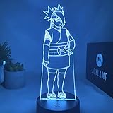 JoyLamp Chocho Akimichi de Boruto – Colección oficial JoyLamp x Boruto – 16 colores + mando a distancia – Lámparas 3D Boruto