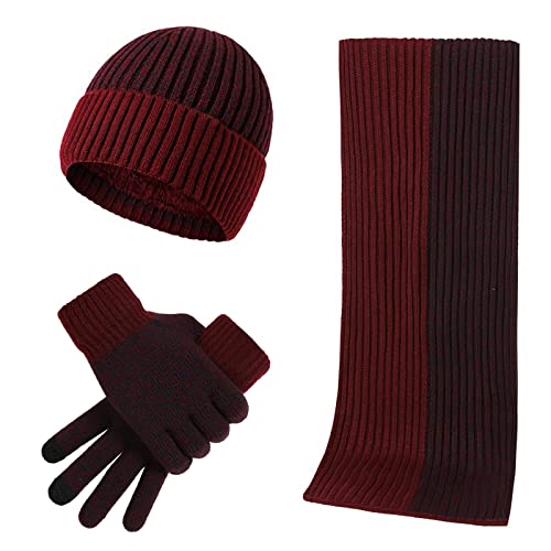 Ensemble écharpe bonnet femme doublé polaire contre le froid
