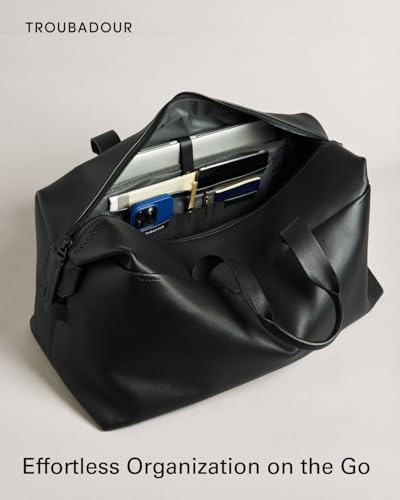 Troubadour Generation Leather Duffle, Premium European Waterproof Calfskin Luxury Travel Bag with DriTan Technology | Mens Padded 16-Inch Laptop Luggage, Comfy Handles & Detachable Shoulder Strap3