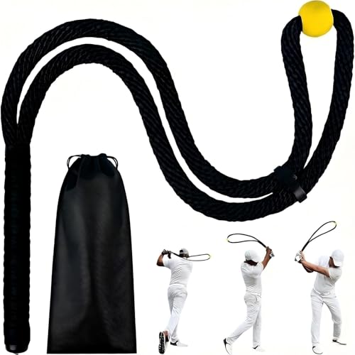 Criamolo Golf Rope Swing Trainer Portable Golf Training Tool for Outdoor Practice Golf Training Gifts for Men Women Golfers