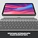Logitech Combo Touch, Detachable iPad Keyboard Case (10th gen and A16) with Large Precision Trackpad, Full-Size Backlit Keyboard - Oxford Gray (Renewed)