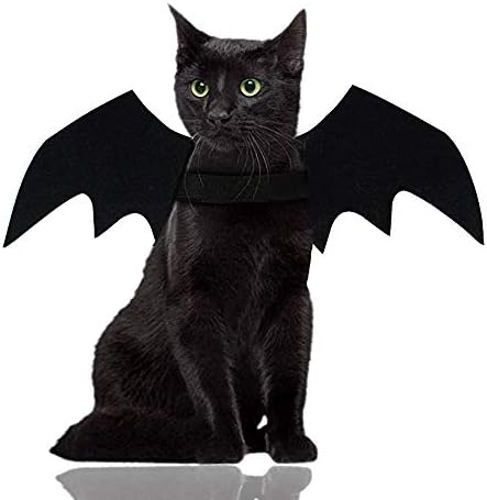Malier Halloween Costume for Cat Dog, Dog Cat Halloween Costume Bat Wings Cosplay Costume for Small Medium Large Cats and Dogs (Small)