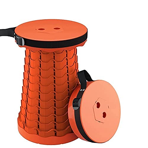 Tabouret pliant rétractable portable et réglable en plastique