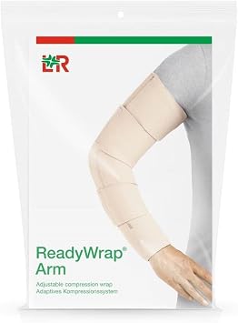 ReadyWrap Black Arm Large 49 cm Left Compression Wrap