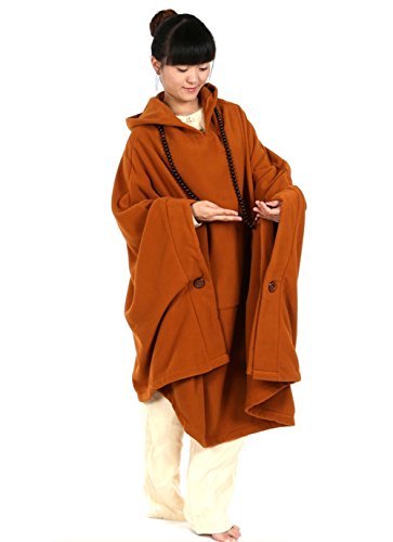 Image of ZanYing Meditation Buddhist Hooded Cloak Outfit Oversize Coat