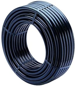 Suinga PE-Rohr 16mm | Landwirtschaftsrohr 16mm 2,5 bar 100 Meter | Bewässerungsrohr 16 mm | Tropfbewässerungsrohr schwarz