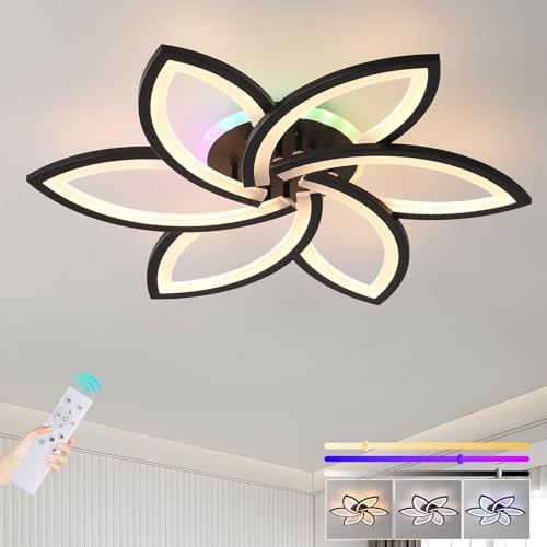 ZAITINZ RGB Plafon Led Techo de Bajo Consumo,Negro