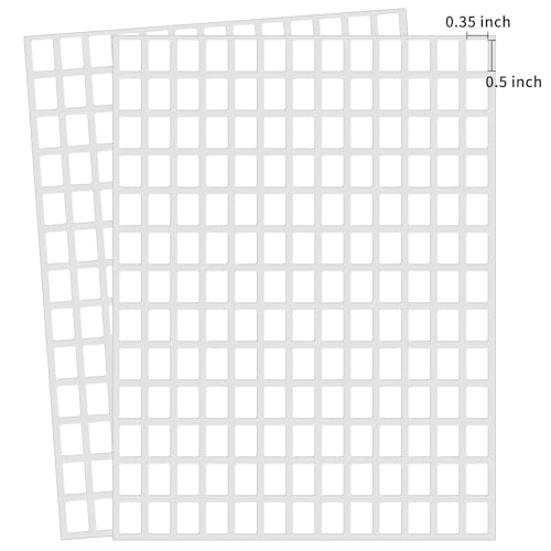 Yeachlaing 3040 Pcs Matte Small White Labels Stickers Blank Labels Removable Price Tags Labels Stickers for Jars Boxes File Folders Envelopes School Office Kitchen (13 X 9 mm)