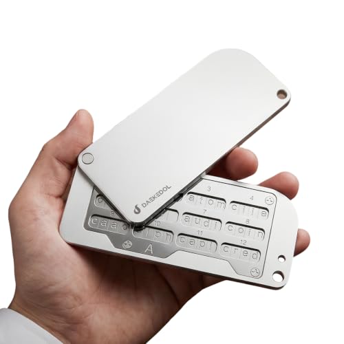 DAEKEDOL Seed Phrase Storage Pocket Crypto Seed Phrase Storage Metal Plate