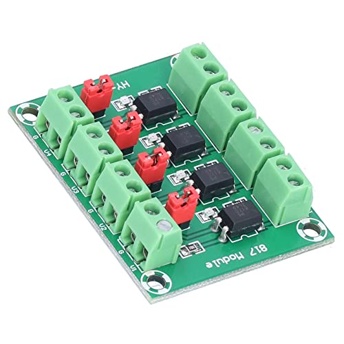 Adfaga 4 Channel Optocoupler Isolation Board Voltage Control Adapter Module with Photoelectric Isolation Anti Interference Design for Industrial Automation Electronics Projects Pow