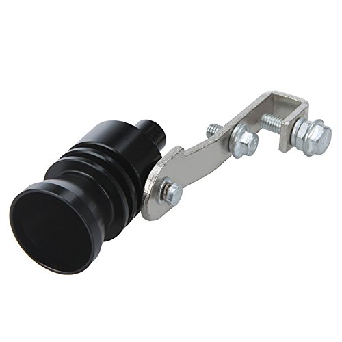 Alician Vehicle Refit Device Turbo Sound Muffler Turbo Whistle Exhaust Pipe Sounder Motorcycle Sound Imitator Caliber: 1.9cm black Auto Accessories