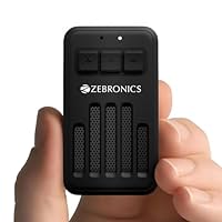 ZEBRONICS Clipper, 4 Watts, Wearable Bluetooth Speaker with Mic, Magnetic Clip-On, Upto 20 Hours Playback, Bluetooth v5.3, Carry Loop, Adventure &amp; Travel Companion, Portable Speaker (Black)