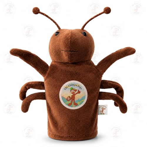 Image of Ant Hand Puppet for Kids | Soft Plush Animal Puppet | Storytelling, Role Play, Preschool Learning Toy | Interactive Educational Puppet for Boys & Girls