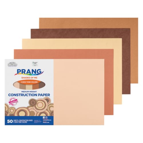 Image of Prang Construction Paper, Shades of Me, 12 inch x 18 inch, 50 /Pack, 25 Packs