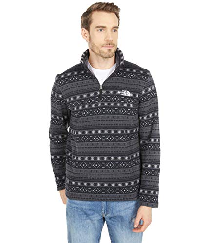 Image of THE NORTH FACE Men's Tsillan Zip Sweatshirt, TNF Black Fair Isle Print, Large